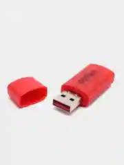 Красный картридер Card Reader Micro SD Perfeo, PF-VI-R023