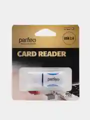 Синий perfeo Card Reader Micro SD, PF-VI-R024