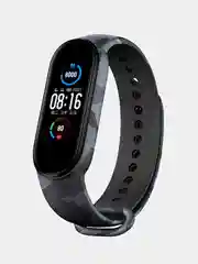 Серый силиконовый ремешок для фитнес-браслетов Xiaomi Mi Band 5 / 6