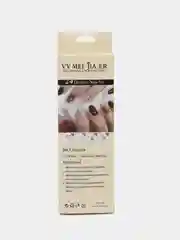 Алый набор накладных ногтей-типсов