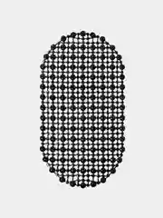 Черный коврик для ванны антискользящий с присосками "Комфорт" 36x65 см. Производство: Россия