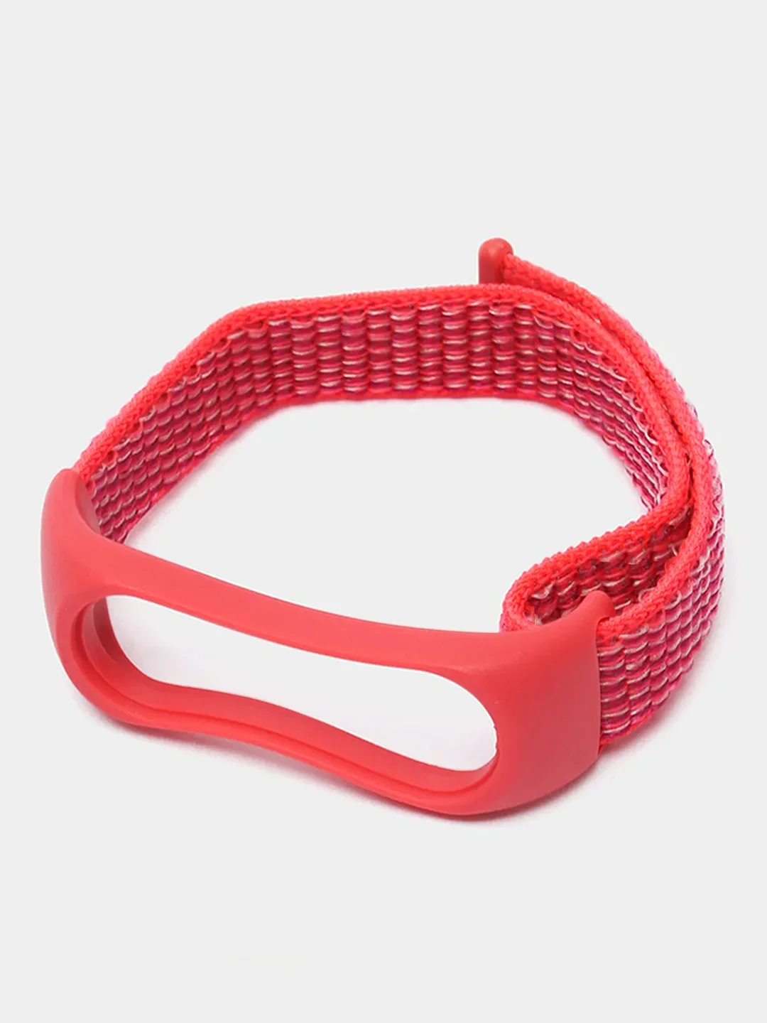 Коралловый меланж ремешок нейлоновый для Xiaomi mi band 4/5/6/7, на липучке, Сяоми ми банд
