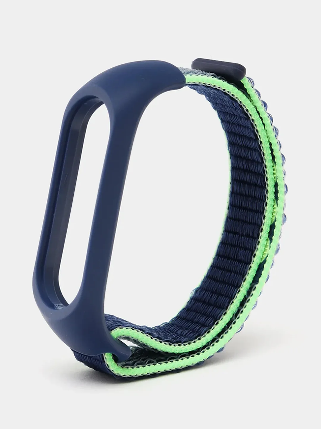 Лимонный ремешок нейлоновый для Xiaomi mi band 4/5/6/7, на липучке, Сяоми ми банд