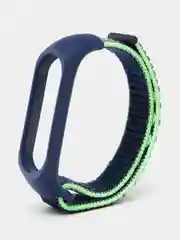 Лимонный ремешок нейлоновый для Xiaomi mi band 4/5/6/7, на липучке, Сяоми ми банд