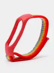 Фуксия ремешок нейлоновый для Xiaomi mi band 4/5/6/7, на липучке, Сяоми ми банд