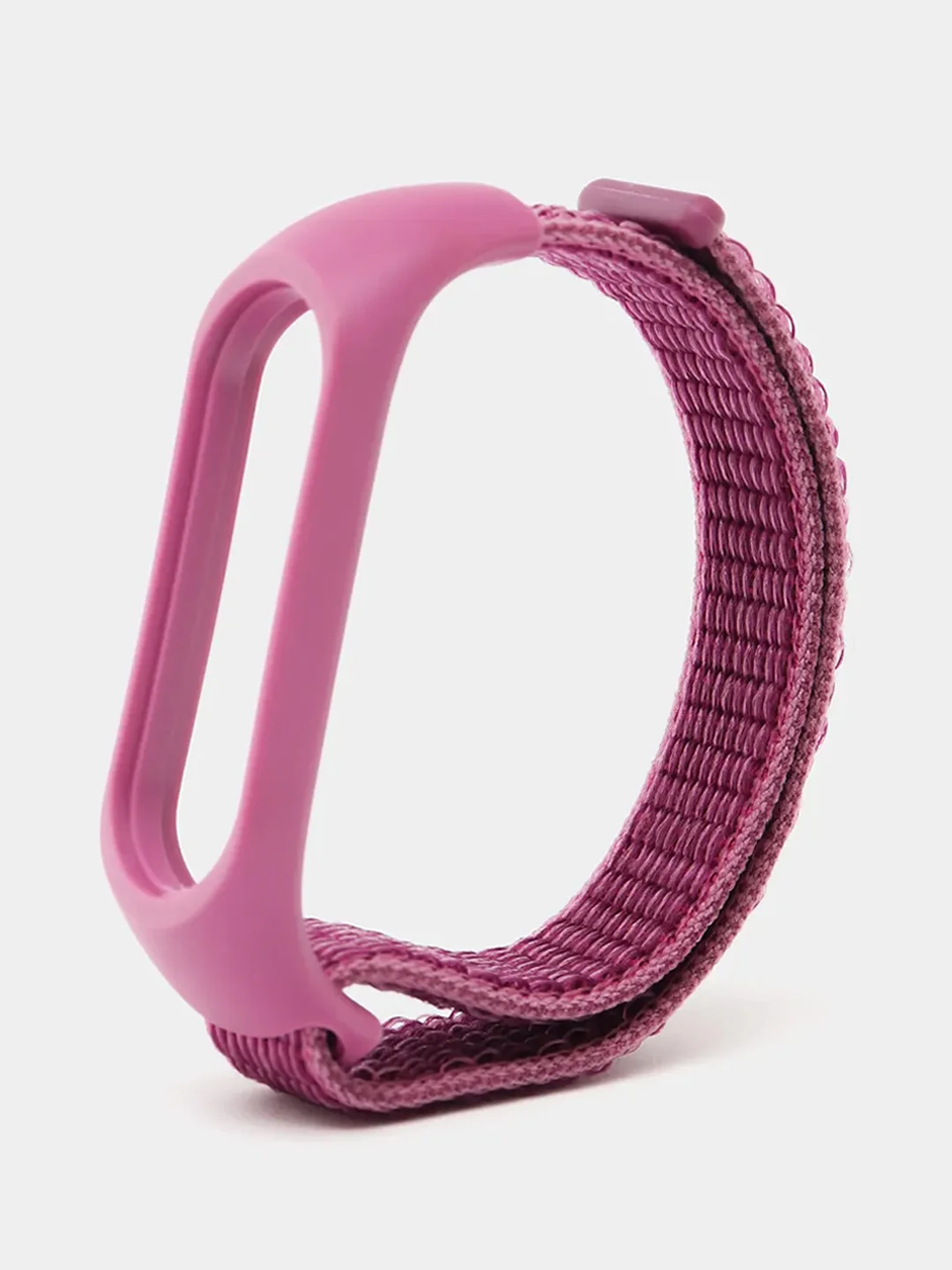 Пурпурный ремешок нейлоновый для Xiaomi mi band 4/5/6/7, на липучке, Сяоми ми банд