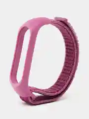 Пурпурный ремешок нейлоновый для Xiaomi mi band 4/5/6/7, на липучке, Сяоми ми банд