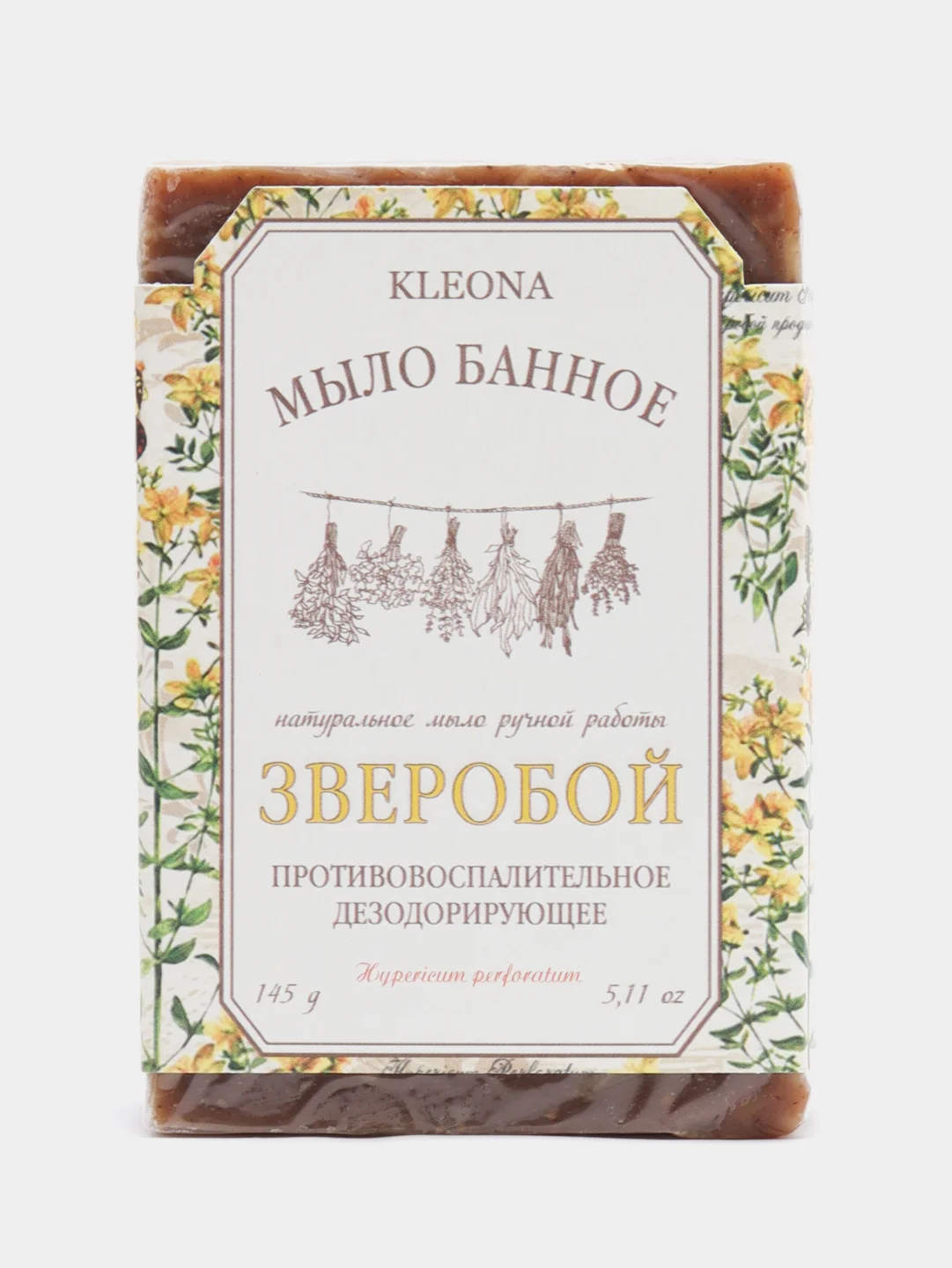 Мыло банное Зверобой Kleona 145гр