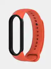 Оранжевый силиконовый ремешок для фитнес-браслетов Xiaomi Mi Band 5 / 6, двухцветный