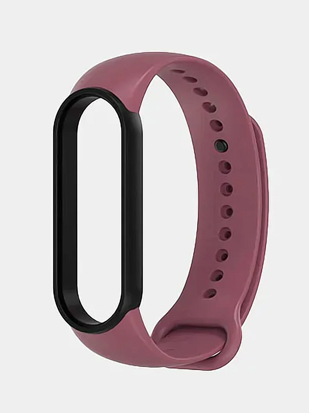 Фуксия силиконовый ремешок для фитнес-браслетов Xiaomi Mi Band 5 / 6, двухцветный