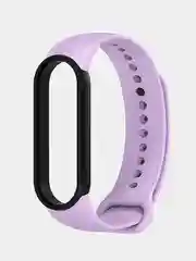 Лавандовый силиконовый ремешок для фитнес-браслетов Xiaomi Mi Band 5 / 6, двухцветный