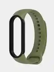 Лесной зеленый силиконовый ремешок для фитнес-браслетов Xiaomi Mi Band 5 / 6, двухцветный
