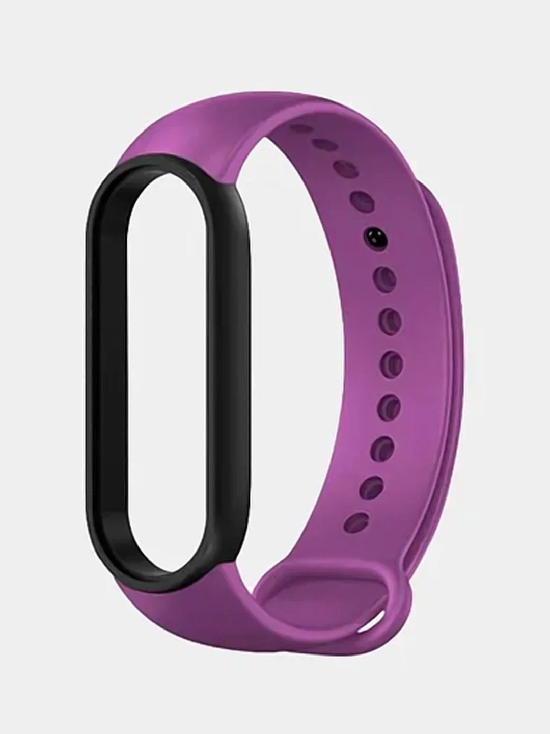 Пурпурный силиконовый ремешок для фитнес-браслетов Xiaomi Mi Band 5 / 6, двухцветный