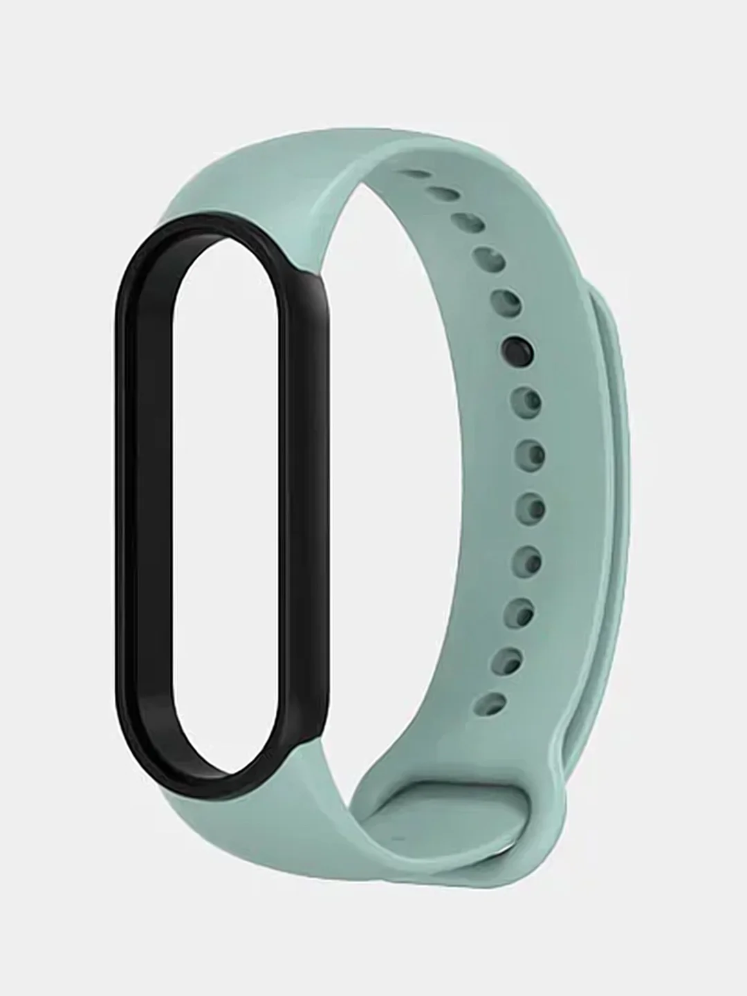 Мятный силиконовый ремешок для фитнес-браслетов Xiaomi Mi Band 5 / 6, двухцветный