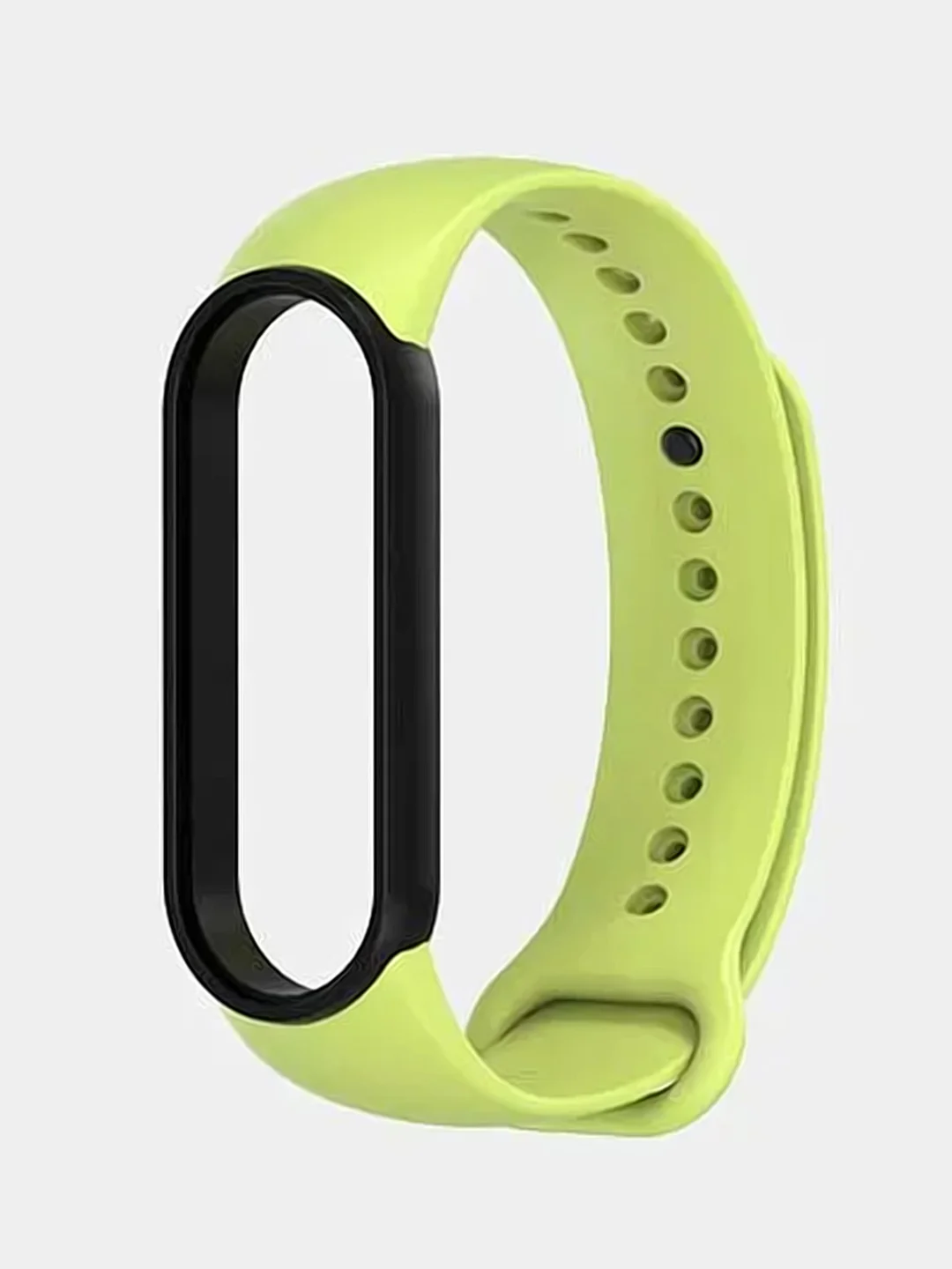 Лайм силиконовый ремешок для фитнес-браслетов Xiaomi Mi Band 5 / 6, двухцветный