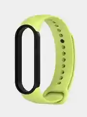 Лайм силиконовый ремешок для фитнес-браслетов Xiaomi Mi Band 5 / 6, двухцветный