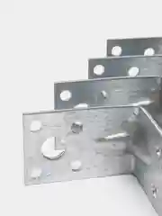 Уголок крепежный, усиленный, 45 х 45 х 32 х 2,0 мм, цинк, 4 шт