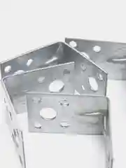 Уголок крепежный, усиленный, 45 х 45 х 32 х 2,0 мм, цинк, 4 шт
