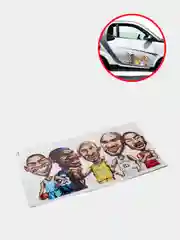 Наклейка на авто "NBA"