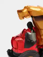 Желтый воздушный шар малый "Машинки"