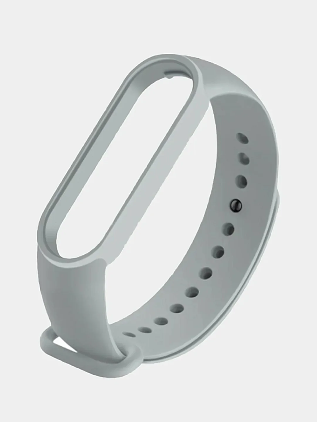Серый силиконовый ремешок для фитнес браслета Xiaomi Mi Band 3, 4