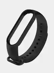 Черный силиконовый ремешок для фитнес браслета Xiaomi Mi Band 3, 4