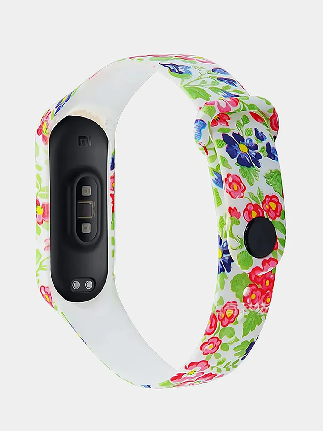 Золотой силиконовый ремешок для фитнес-браслета Xiaomi 3/4 с рисунком