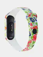 Золотой силиконовый ремешок для фитнес-браслета Xiaomi 3/4 с рисунком