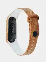 Угольный силиконовый ремешок для фитнес-браслета Xiaomi 3/4 с рисунком