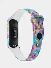 Хаки силиконовый ремешок для фитнес-браслета Xiaomi 3/4 с рисунком