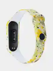 Оливковый силиконовый ремешок для фитнес-браслета Xiaomi 3/4 с рисунком