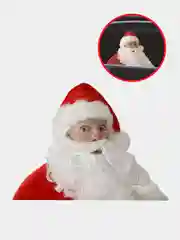 Багровый наклейка на авто "Санта-Клаус"