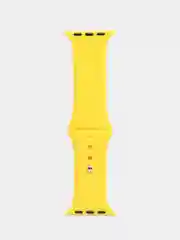 Желтый ремешок, силиконовый, цветной, для Apple Watch, 38, 40, 42, 44, 45, 49 мм