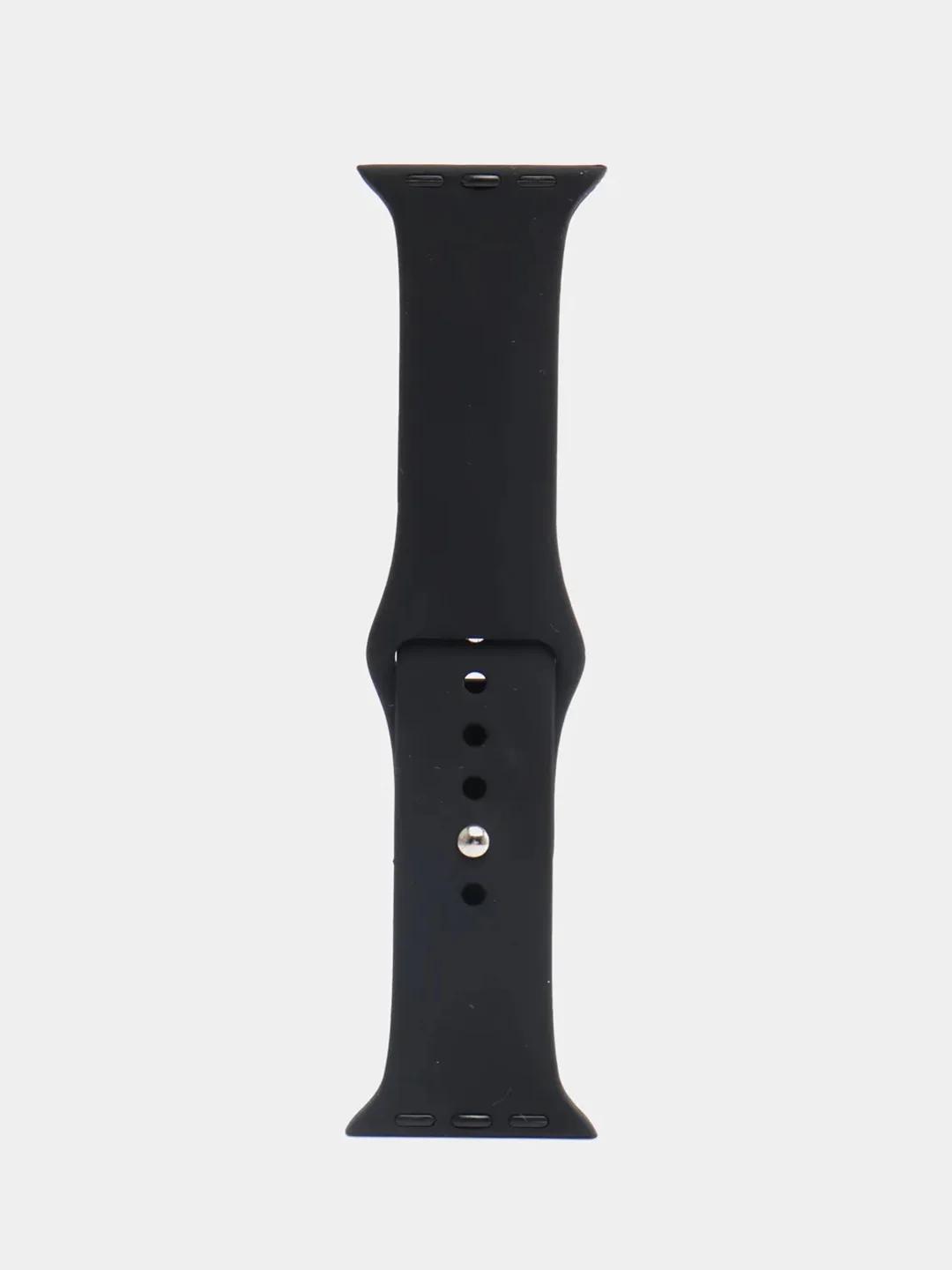 Черный ремешок, силиконовый, цветной, для Apple Watch, 38, 40, 42, 44, 45, 49 мм