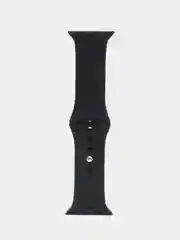 Черный ремешок, силиконовый, цветной, для Apple Watch, 38, 40, 42, 44, 45, 49 мм