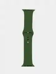 Зеленый ремешок, силиконовый, цветной, для Apple Watch, 38, 40, 42, 44, 45, 49 мм
