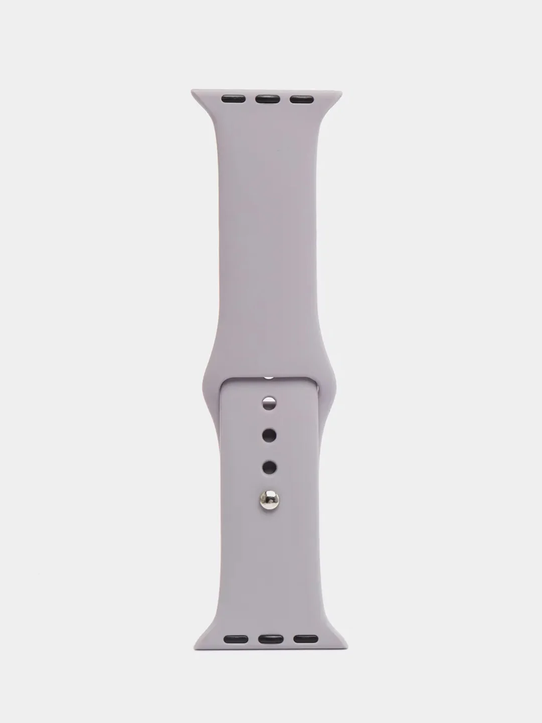 Серебряный ремешок, силиконовый, цветной, для Apple Watch, 38, 40, 42, 44, 45, 49 мм