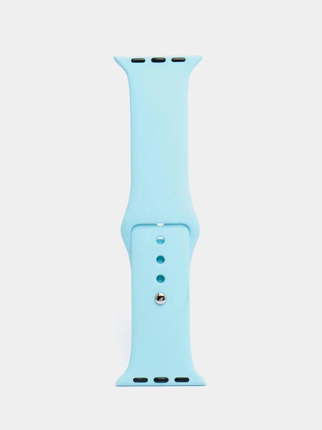 Голубой ремешок, силиконовый, цветной, для Apple Watch, 38, 40, 42, 44, 45, 49 мм
