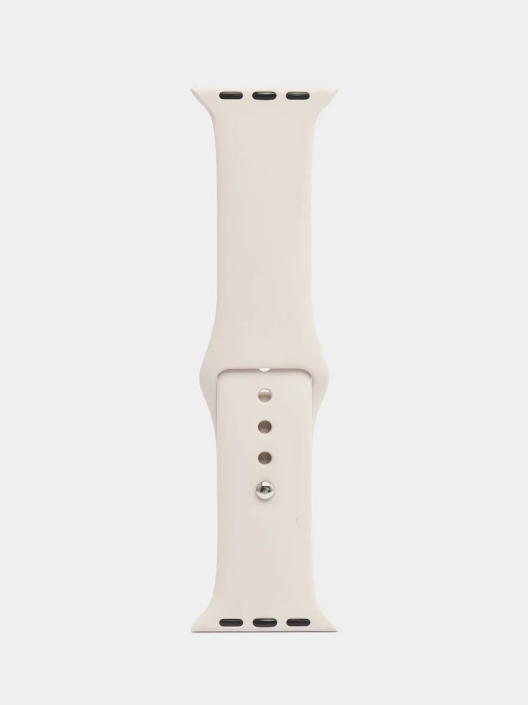 Серебряный ремешок, силиконовый, цветной, для Apple Watch, 38, 40, 42, 44, 45, 49 мм