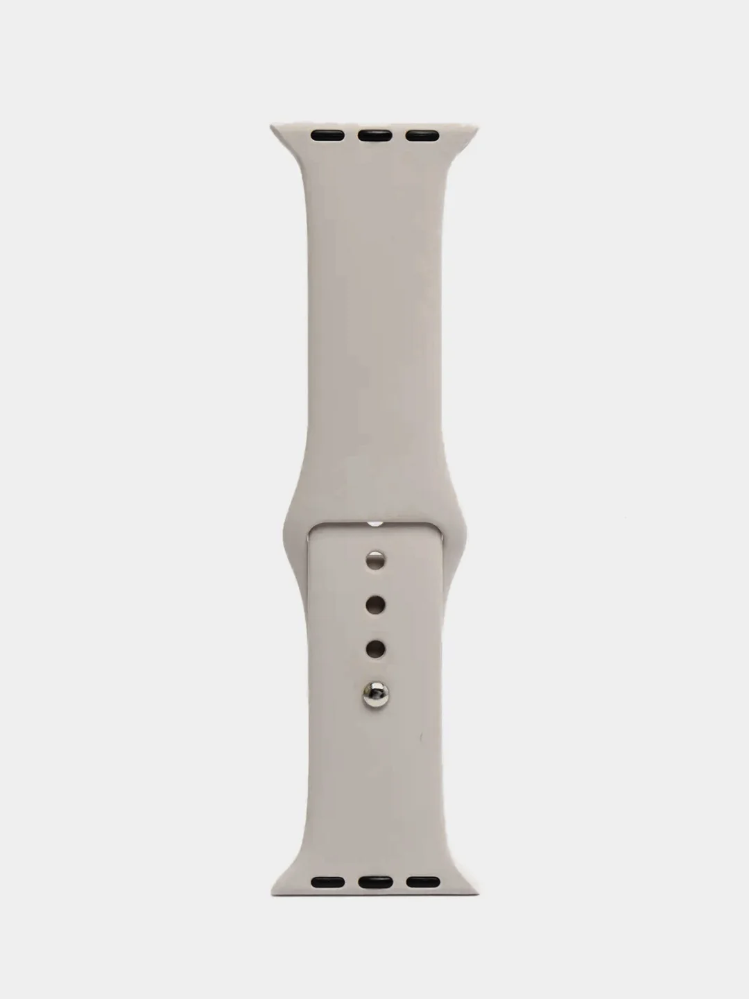 Серебряный ремешок, силиконовый, цветной, для Apple Watch, 38, 40, 42, 44, 45, 49 мм