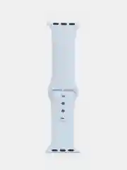 Небесно-голубой ремешок, силиконовый, цветной, для Apple Watch, 38, 40, 42, 44, 45, 49 мм