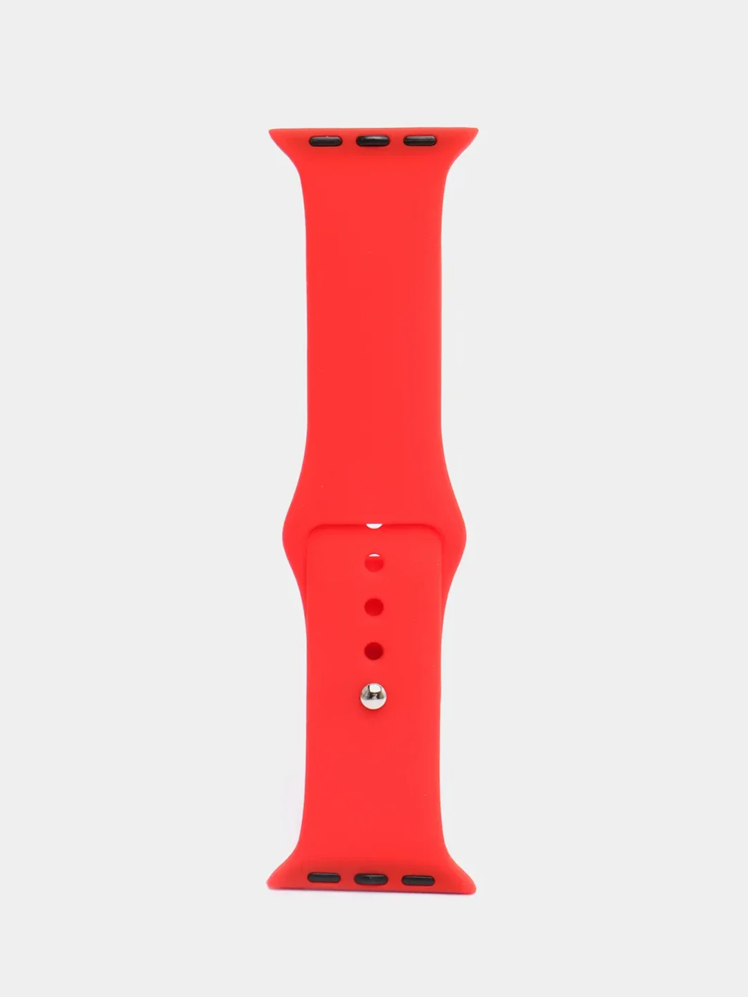 Красный ремешок, силиконовый, цветной, для Apple Watch, 38, 40, 42, 44, 45, 49 мм