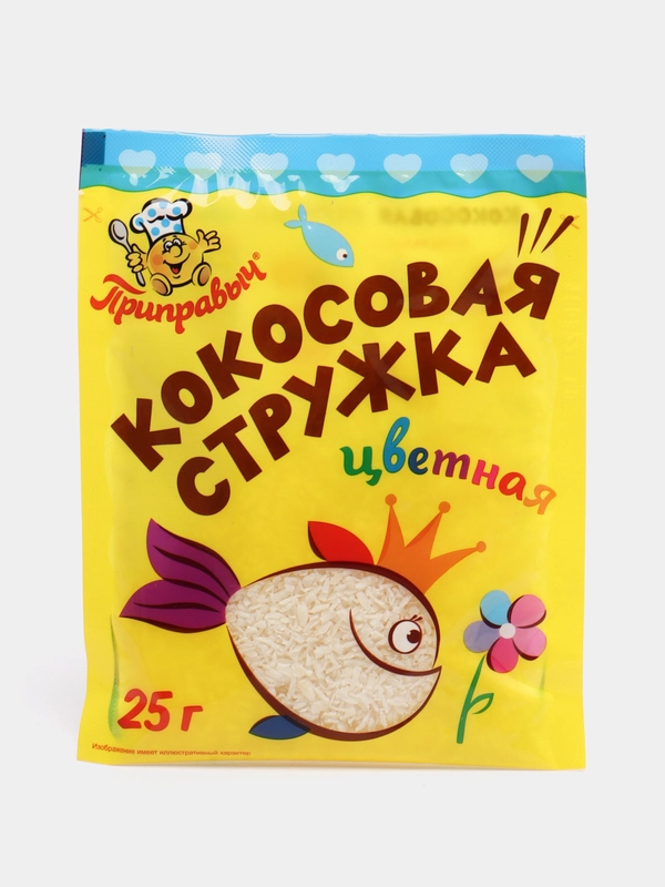 Кокосовая стружка белая "Приправыч", 25 г