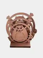Набор деревянных подставок для горячего "Кошки", 17*20*23