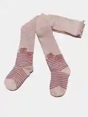 Пудровый колготки детские, махровые