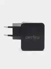 Черный сетевое зарядное устройство с разъемом 3xUSB Perfeo