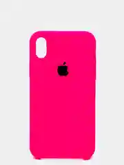 Фуксия чехол силиконовый для iPhone X/XS (Айфон)