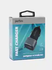 Автомобильное зарядное устройство с разъемом USB PERFEO, QC 3.0, черный