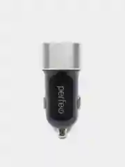 Автомобильное зарядное устройство с двумя разъемами USB Perfeo, 3.1 A, черный
