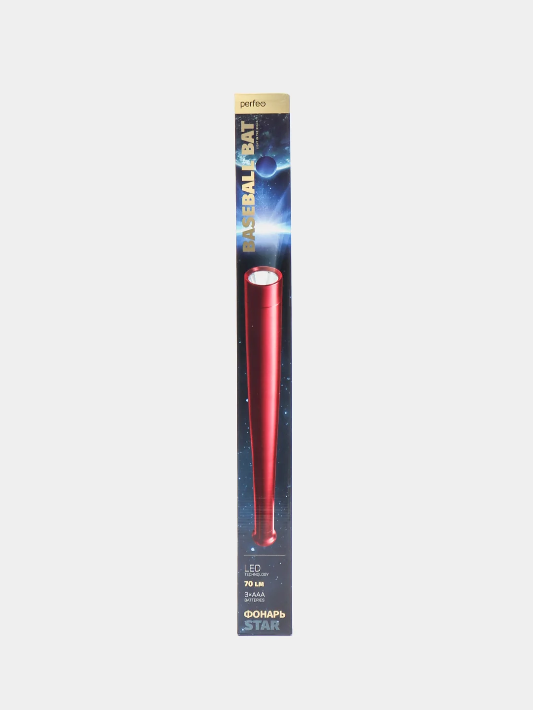 Красный светодиодный фонарь Baseball Bat, красный, синий, чёрный